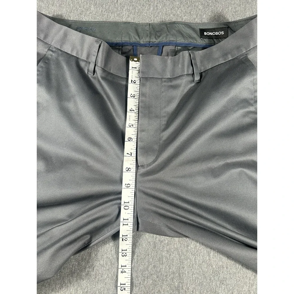 Bonobos Friday Slim FitChino Pants‎ in Grey 33/32